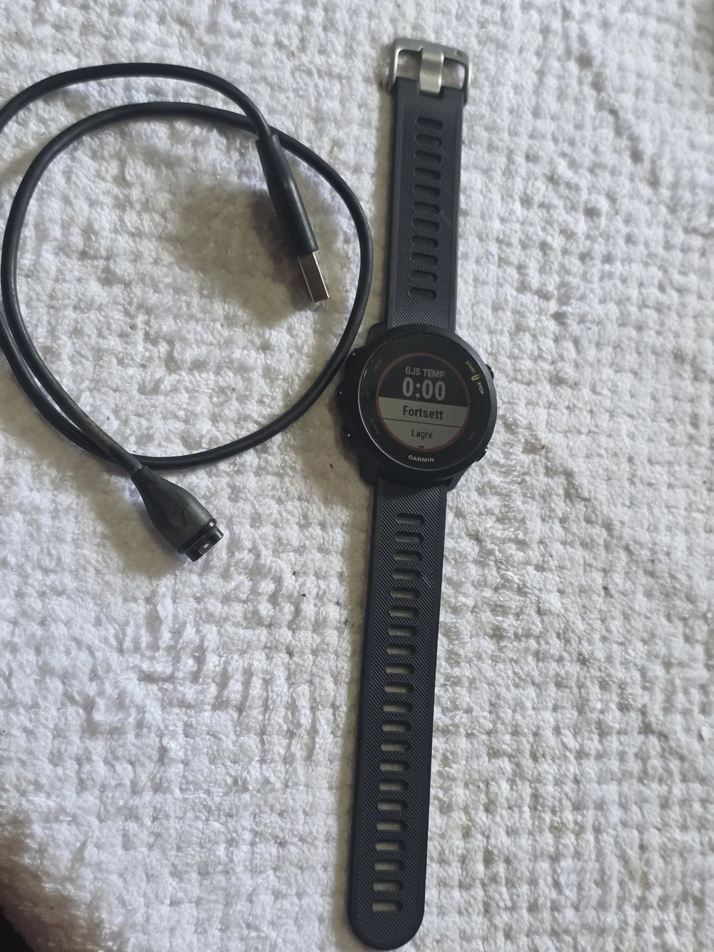 Garmin Black GPS Sports Smartwatch with Heart Rate Monitor